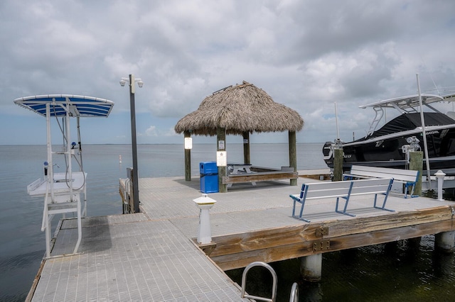 104350 Overseas Hwy Unit B205, Key Largo, FL 33037 - dock area with boat lift and a water view
