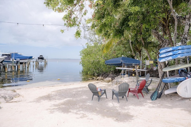 104350 Overseas Hwy Unit B205, Key Largo, FL 33037 - dock with a water view and boat lift