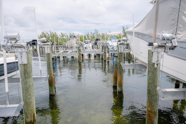 104350 Overseas Hwy Unit B205, Key Largo, FL 33037 - dock area featuring boat lift and a water view