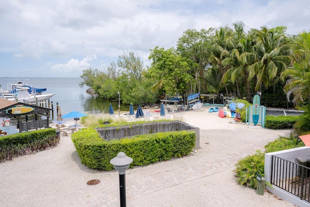 104350 Overseas Hwy Unit B205, Key Largo, FL 33037 - surrounding community featuring a water view and a dock