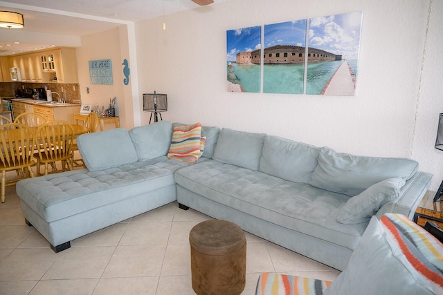104350 Overseas Hwy Unit B205, Key Largo, FL 33037 - living room featuring light tile patterned flooring