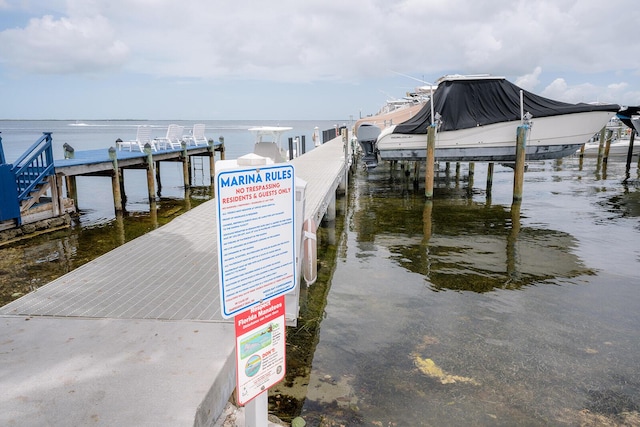104350 Overseas Hwy Unit B205, Key Largo, FL 33037 - dock area with a water view and boat lift