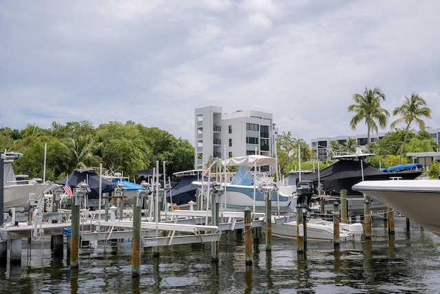 104350 Overseas Hwy Unit B205, Key Largo, FL 33037 - dock area featuring boat lift and a water view