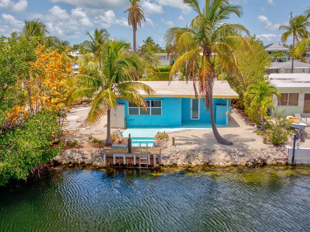 140 Gardenia St, Tavernier, FL 33070 - back of house with a water view