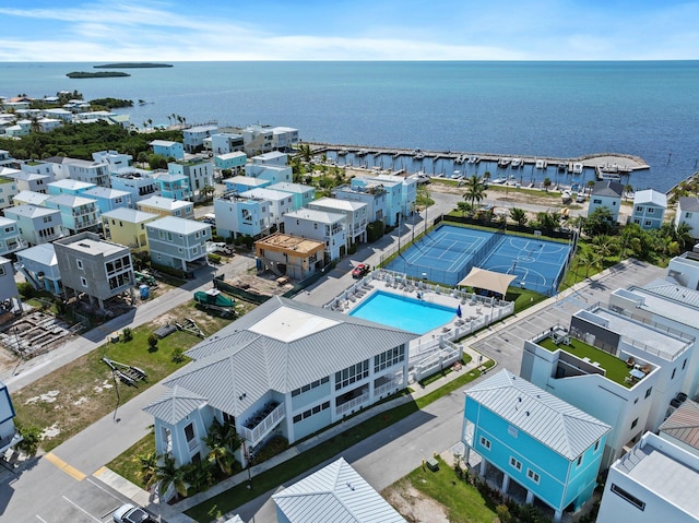 94825 Overseas Hwy Unit 185, Key Largo, FL 33037 - drone / aerial view of a nearby body of water and a pool area