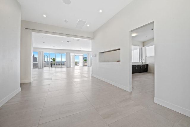 94825 Overseas Hwy Unit 185, Key Largo, FL 33037 - empty room with recessed lighting and light tile patterned flooring