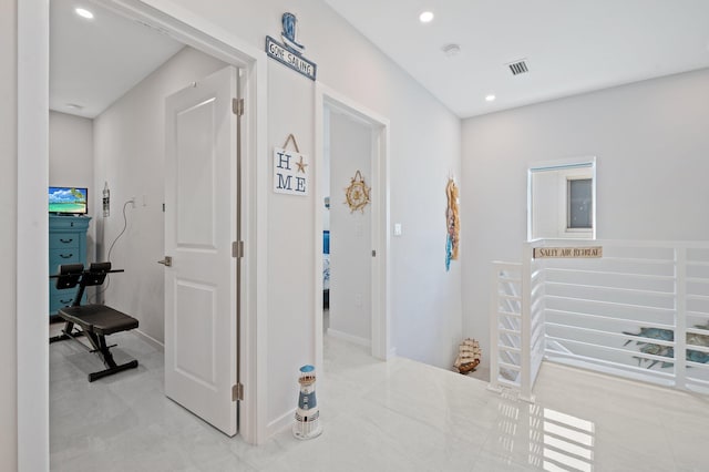 94825 Overseas Hwy Unit 185, Key Largo, FL 33037 - hall featuring recessed lighting and baseboards