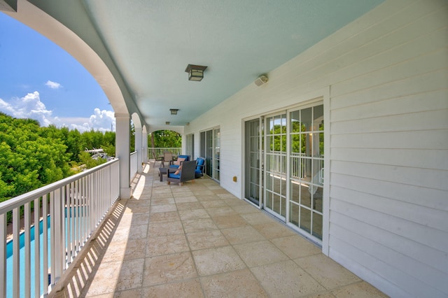 balcony with outdoor lounge area