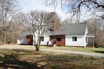 view of rear view of property