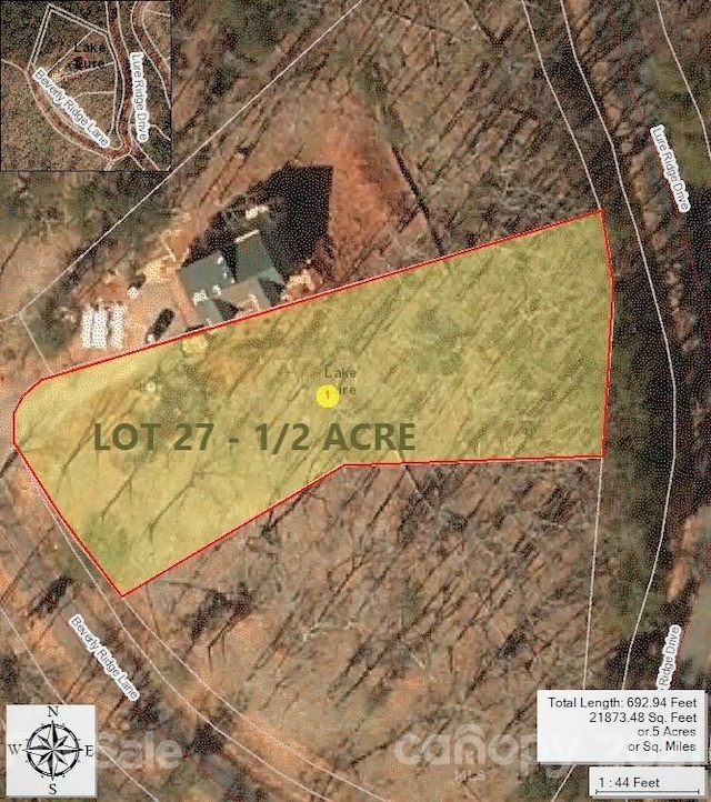 0 Lure Ridge Dr Unit 27, Lake Lure NC, 28746 land for sale