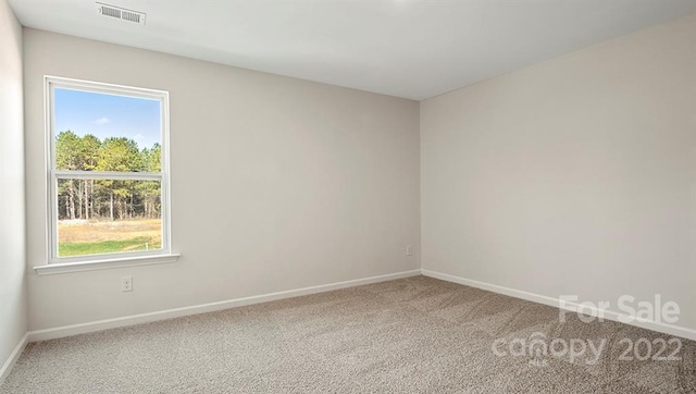 view of carpeted empty room