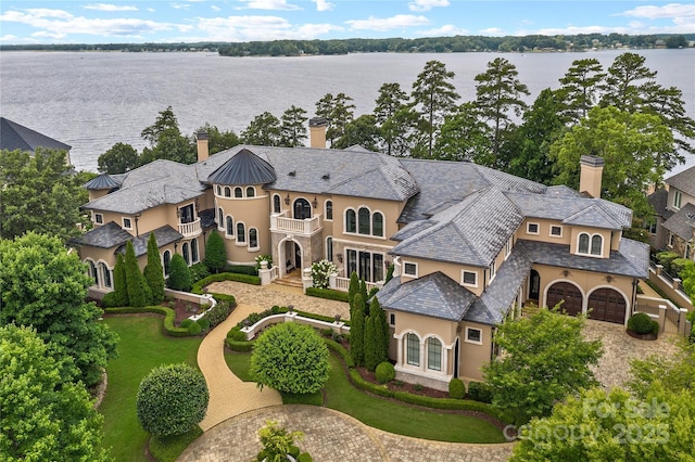 18019 Harbor Light Blvd, Cornelius, NC 28031 - view from above of property with a nearby body of water