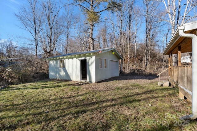 4 Morgan Cove Rd, Candler, NC 28715 - view of yard with an outbuilding and a garage