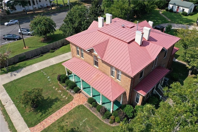 view of aerial view