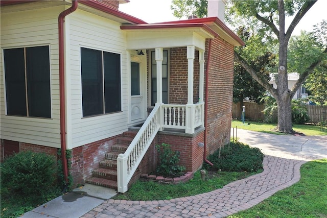 view of front of home