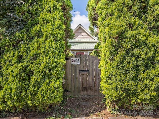 details with fence and a gate