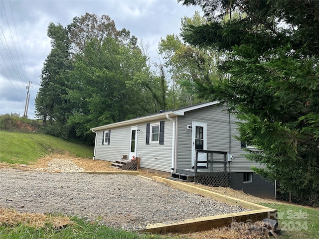 view of rear view of property