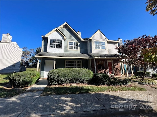 view of front of home with a porch