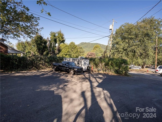 view of street with a mountain view