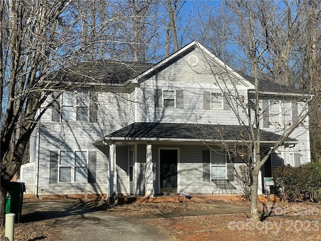 front of property featuring a porch