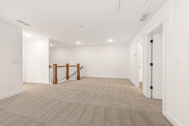 empty room with light carpet