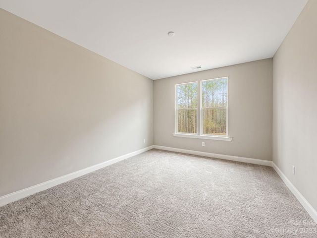 view of carpeted empty room