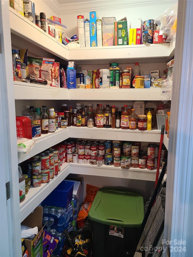 view of pantry