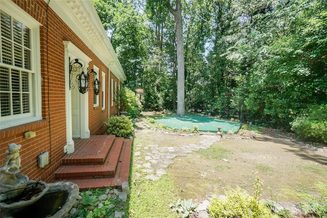 view of yard with a patio