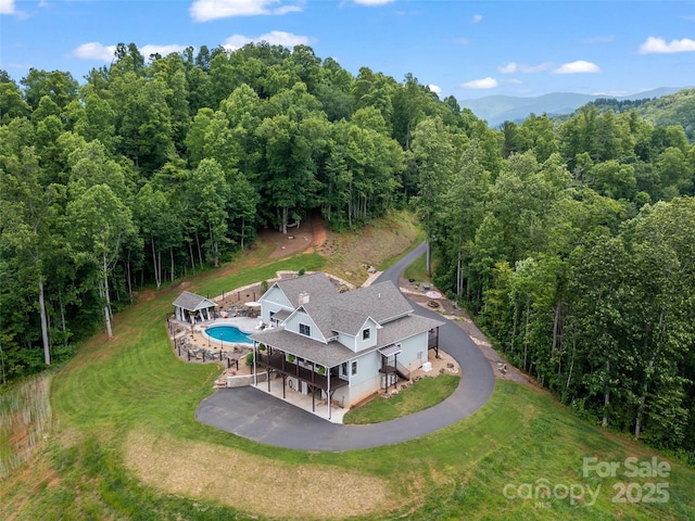 1590 S 226th Hwy, Bakersville, NC 28705 - bird's eye view featuring a forest view