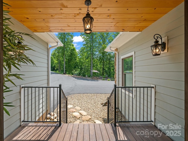 1590 S 226th Hwy, Bakersville, NC 28705 - view of wooden deck