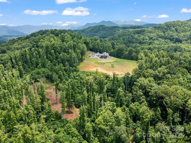 1590 S 226th Hwy, Bakersville, NC 28705 - bird's eye view with a forest view and a mountain view