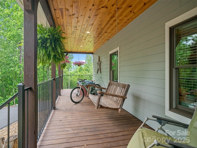 1590 S 226th Hwy, Bakersville, NC 28705 - view of deck