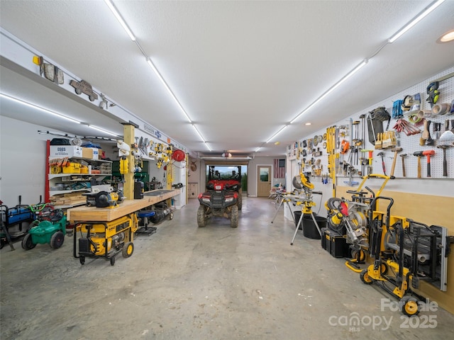 1590 S 226th Hwy, Bakersville, NC 28705 - garage with a workshop area