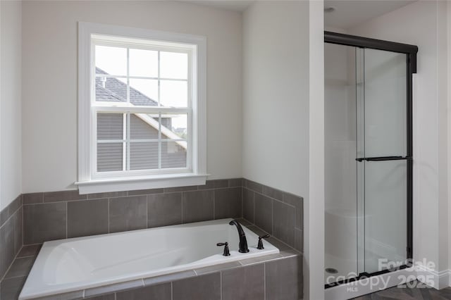11330 James Coy Rd Covington, Unit Covington, Davidson, NC 28036 - bathroom featuring a bath and a stall shower