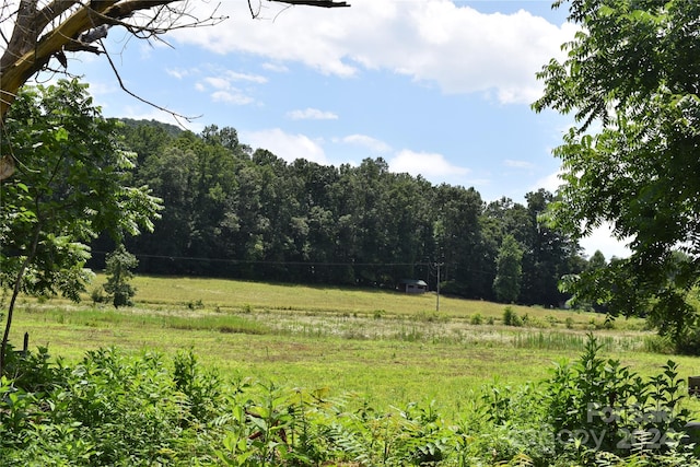 view of landscape featuring a rural view