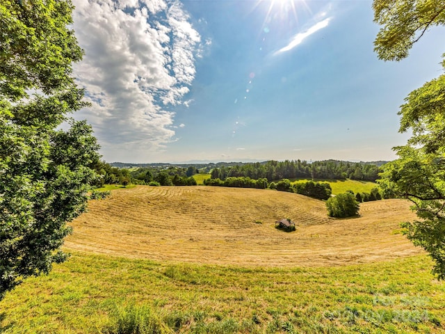 view of landscape with a rural view