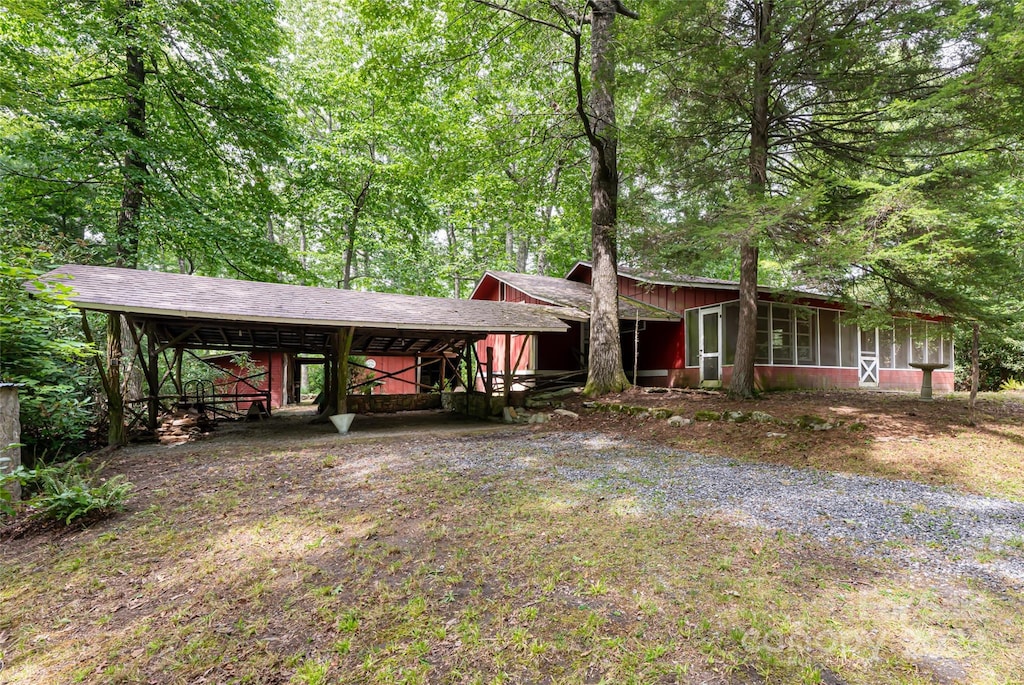 view of front of home