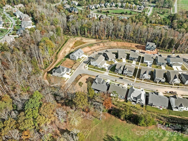 drone / aerial view featuring a residential view