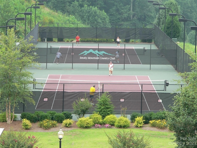 view of sport court