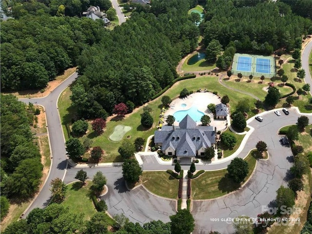 birds eye view of property