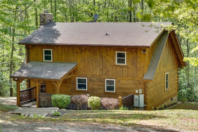 view of back of property