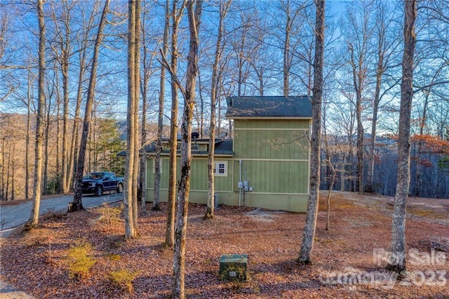 view of rear view of property