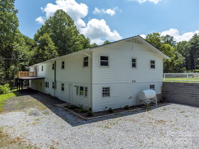 view of rear view of property