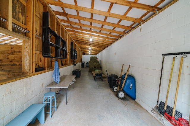 view of horse barn