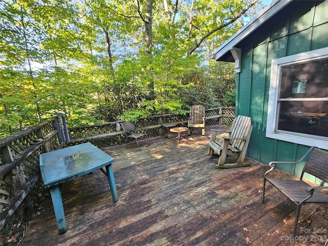 view of patio / terrace with a deck