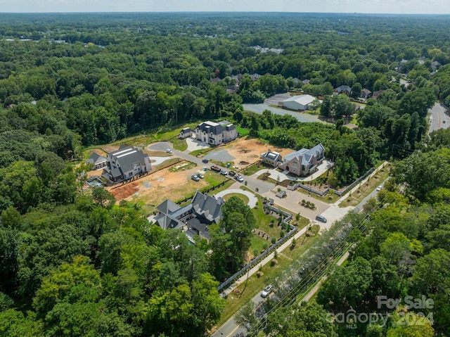 8014 Litaker Manor Ct, Charlotte, NC 28270 - drone / aerial view with a forest view