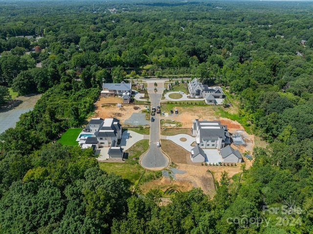 8014 Litaker Manor Ct, Charlotte, NC 28270 - birds eye view of property with a wooded view