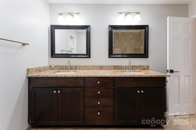 380 Old Powell Rd, Brevard, NC 28712 - bathroom featuring double vanity and a sink