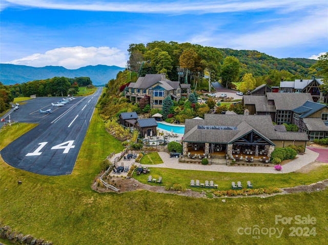 616 Old Growth Forest Rd, Burnsville, NC 28714 - aerial view with a mountain view
