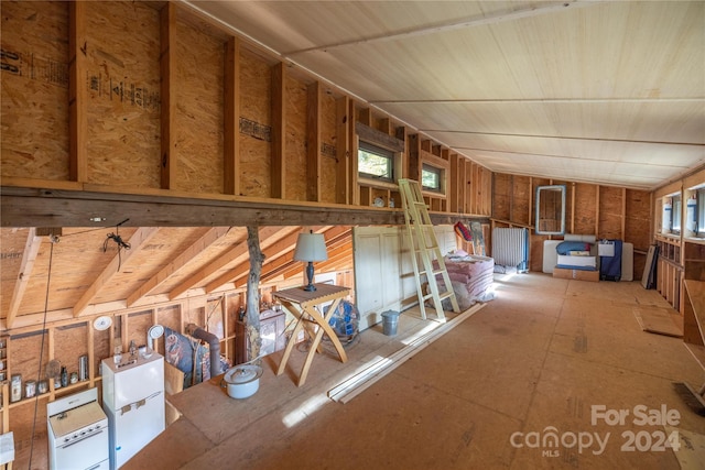 attic with plenty of natural light